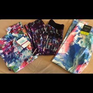 New Athleta Girl Large 12 Chit Chat Capri Legging, New Tek Gear Large 10/12